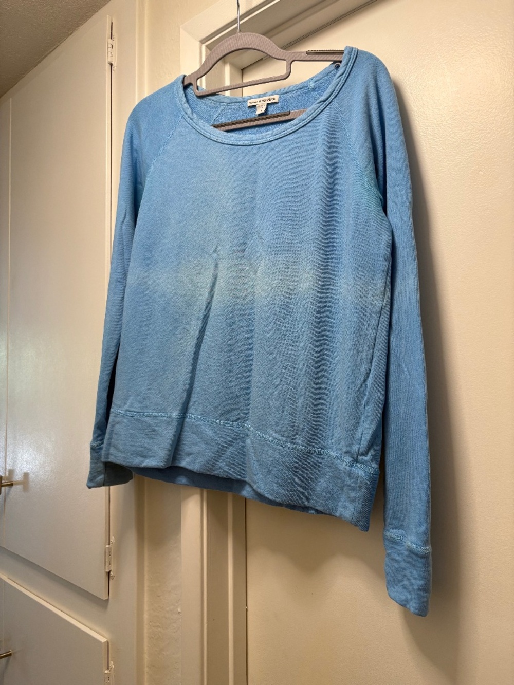 James Perse 100% cotton sweatshirt - faded stripe - size 1 / small
